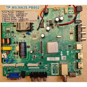 LINSAR LS32C12V 12V MAIN BOARD TP.MS3663S.PB802 SZP1352-2